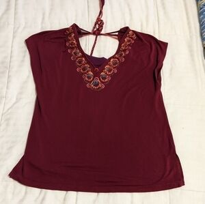 𝅺coline top with back details size Medium